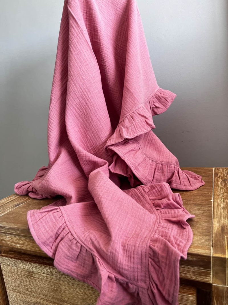 Muslin blanket pink